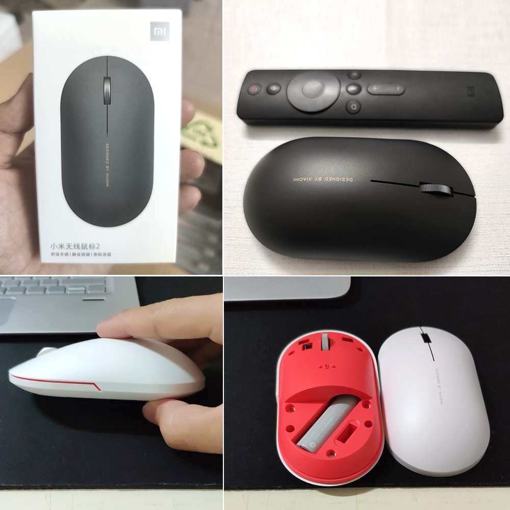 💙Ecmall💙 Xiaomi Mi Wireless Mouse 2 2.4Ghz 1000dpi Portable Mouse For Macbook OS X 10.8 Windows 7 8 10 Laptop Computer