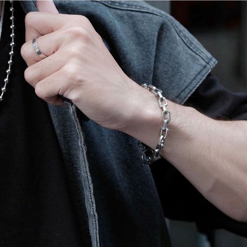 Vòng tay Olympus Chain V3 - Tặng kèm nhẫn Chain- Thép Titan KHÔNG GỈ | Bảo hành trọn đời