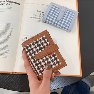 ✨Houndstooth✨Ví Đựng Thẻ Siêu Mỏng Họa Tiết Houndstooth Độc Đáo