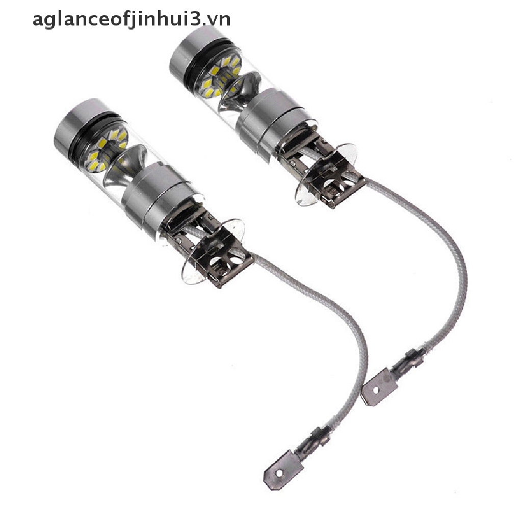 Bóng Đèn Pha LED Chống Sương Mù 12 / 24V 100W H3 Chuyên Dụng Cho Xe Hơi