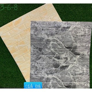 Xốp dán tường hoa văn 3d keo dán sẵn