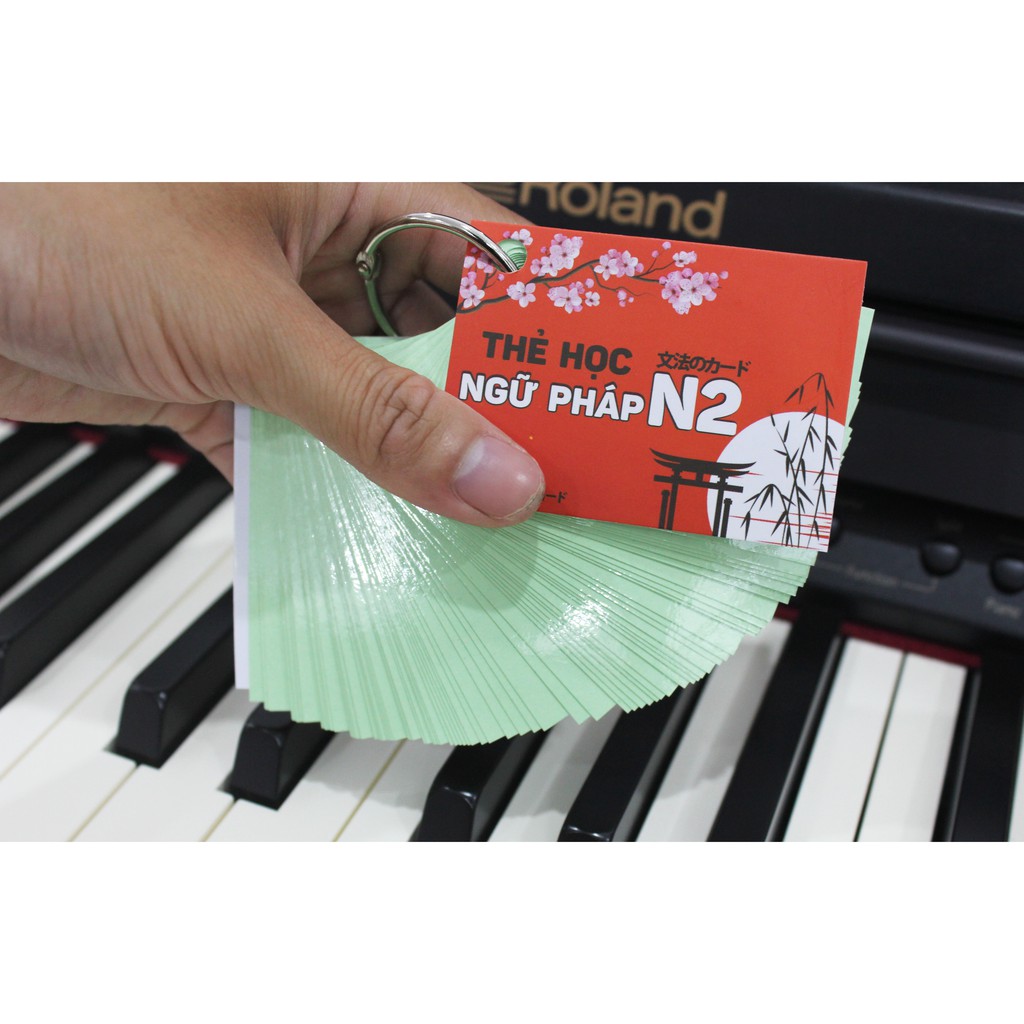 Thẻ Học Ngữ Pháp Tiếng Nhật Trung Thượng Cấp N2 - Flashcards Bunpou Soumatome N2 (Tái Bản Mới Nhất)