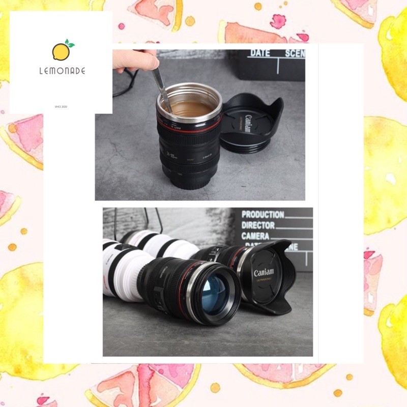 Bình giữ nhiệt Cốc inox hình lens canon BN031