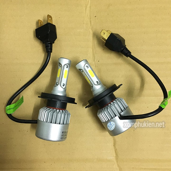 Đèn pha led C6 H4 3 tim mẫu mới 2019