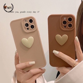 Ốp điện thoại TPU dẻo hình trái tim màu trơn cho iPhone 11 Pro Max X Xr Xs Max 7 8 Plus Se 2020 12 pro max 12 thumbnail
