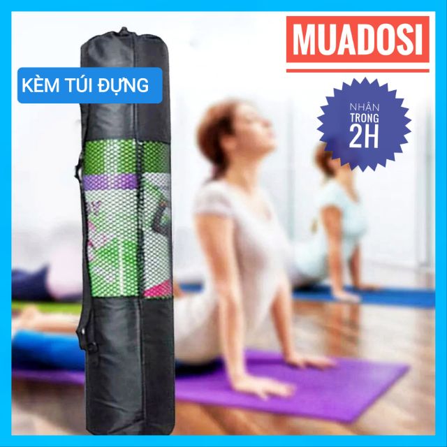 [KÈM TÚI ĐỰNG] Thảm Tập Yoga Thảm Yoga Kèm Túi Đựng Tiện Lợi