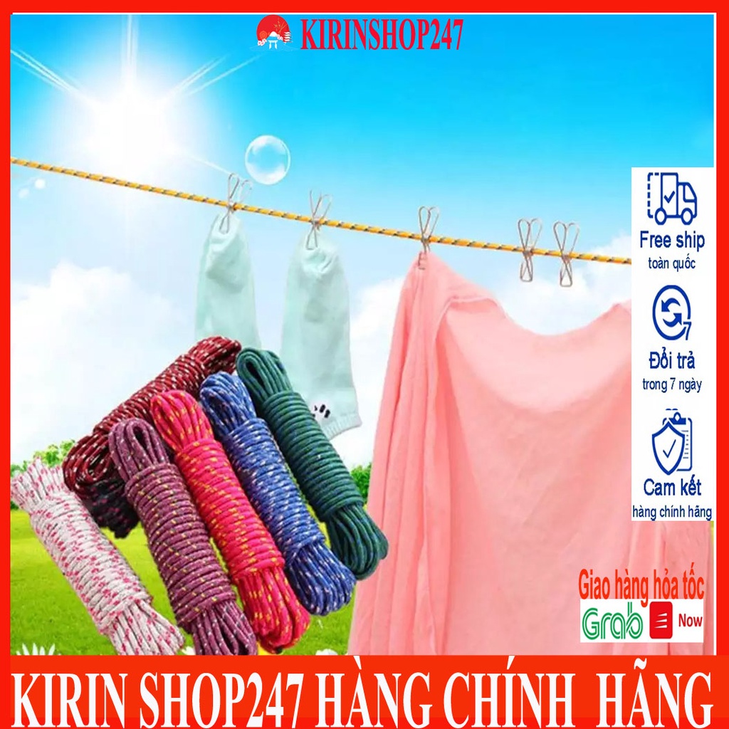Dây phơi quần áo ngoài trời 10m siêu tiện dụng