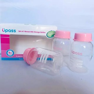 Bộ trữ sữa 3 bình upass 125ml thái lan up0030