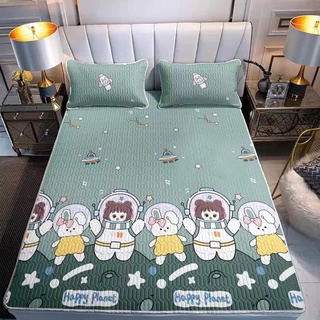 Chiếu Điều Hoà 2D 3 Lớp 100% Cao Su Non Thiên Nhiên - Siêu Mềm - Siêu Thoáng Mát - Giá Rẻ - Tặng Kèm 2 Vỏ Gối Nằm