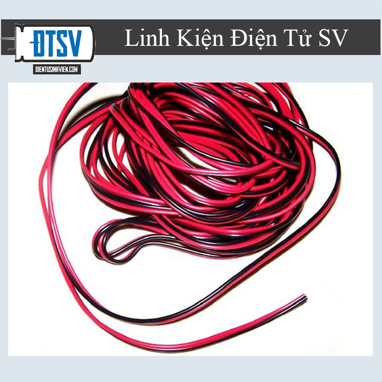 Dây Điện Đôi Đỏ- Đen Đường Kính 0.3mm