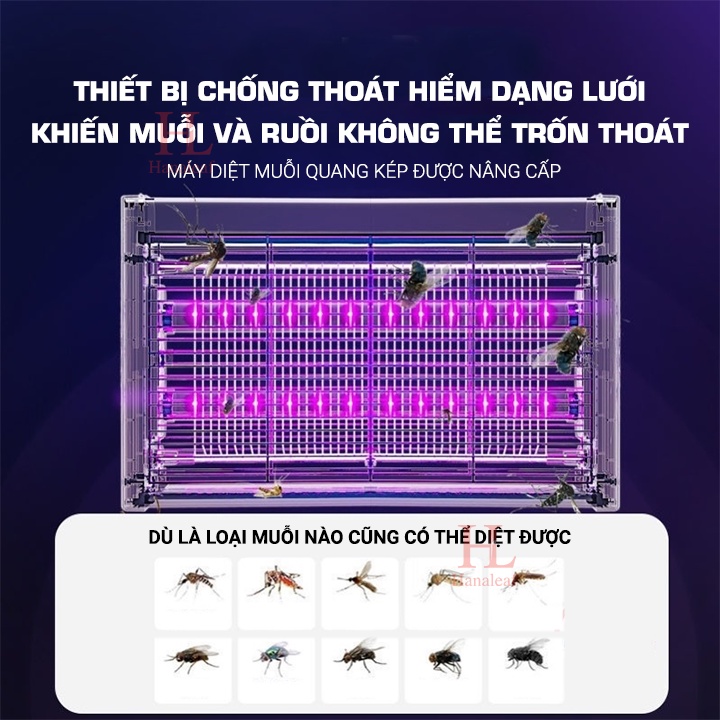 Máy bắt muỗi thông minh HL, thu hút côn trùng bằng tia uv hiệu quả an toàn