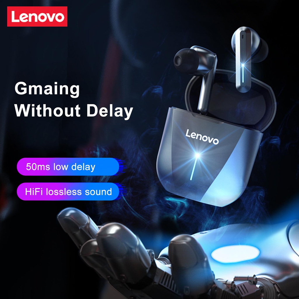 LENOVO Tai Nghe Bluetooth Không Dây Pisen Xg01 Tws 5.0 Có Mic Và Đèn Led