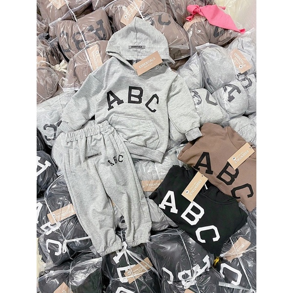Bộ nỉ ABC cho bé kèm ảnh thật