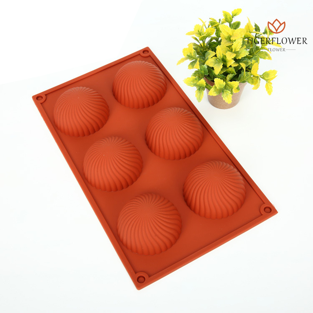 Khuôn Silicone Làm Bánh Hình Bán Nguyệt Họa Tiết Kẻ Sọc Diy