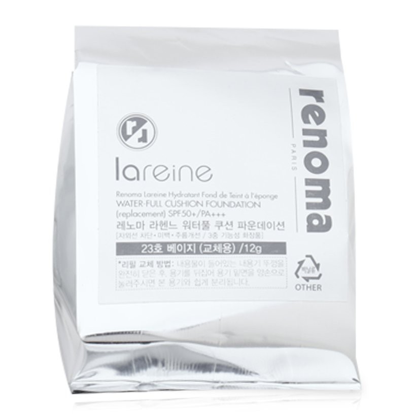 Phấn nước tặng kèm lõi Renoma Lareine Water-full Cushion Foudation 12g SPF50+ PA++ #21(màu trắng sáng)