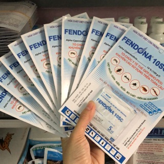 Combo 10 gói Thuốc diệt ruồi muỗi kiến gián côn trùng Fendona10SC