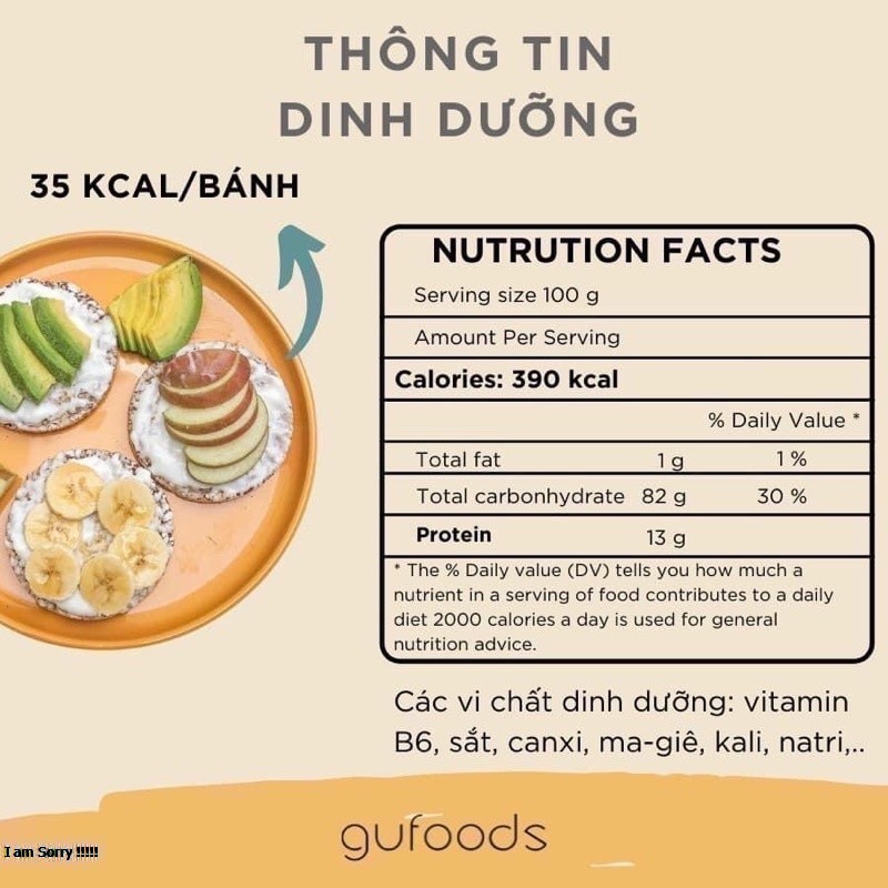 Bánh gạo lứt huyết rồng/tím than/yến mạch nguyên hạt Hellorice (500g=51c=3 cây)