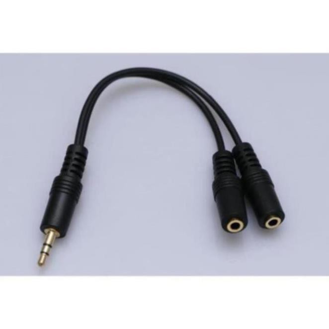 [Mã ELHACE giảm 4% đơn 300K] Jack chia âm thanh 1 ra 2 cổng audio 3.5 mm