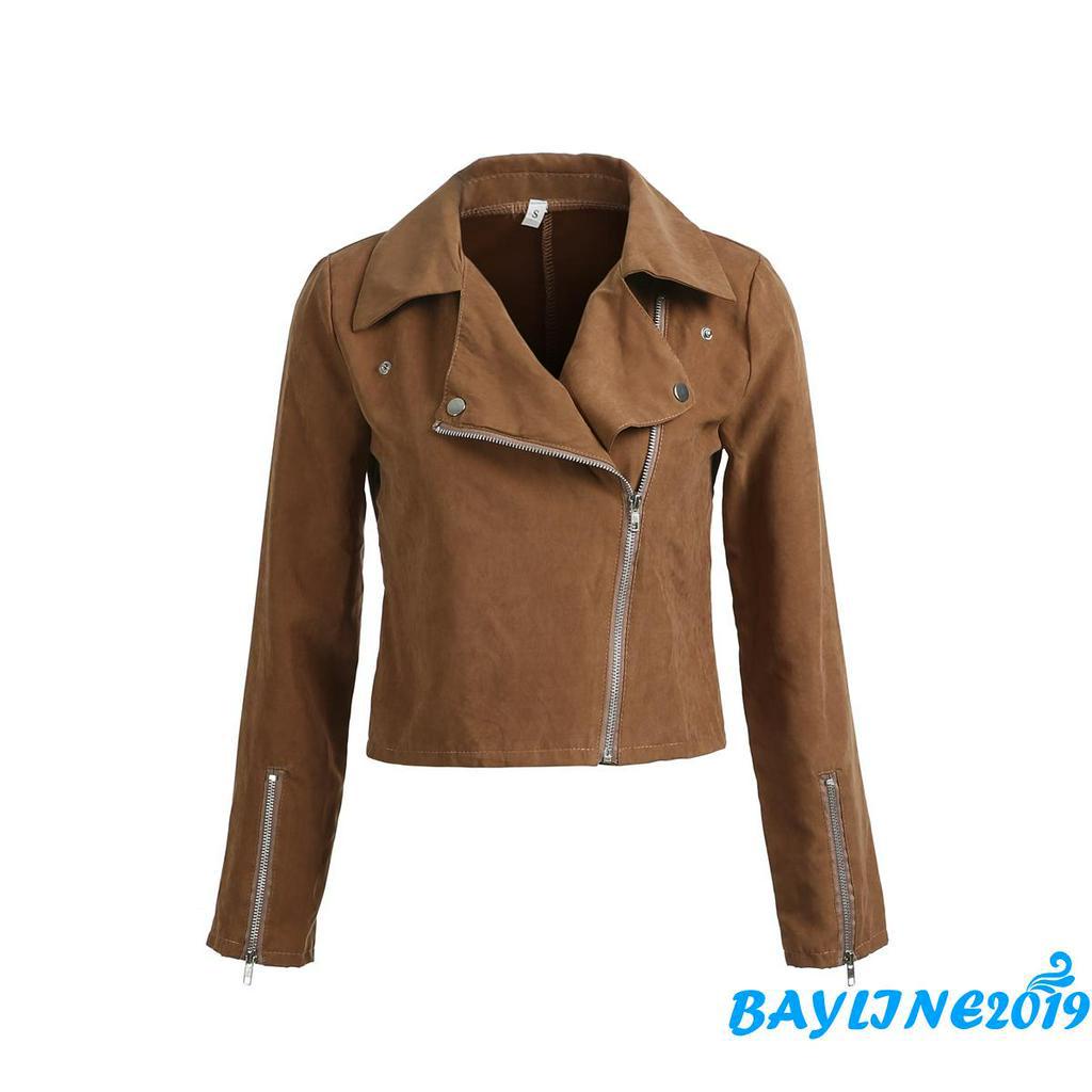 Áo Khoác Giả Da Thời Trang Cá Tính Cho Nữ