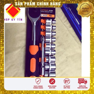 Bộ khẩu mở xiết ốc 12 chi tiết thép CRV chịu lực cao