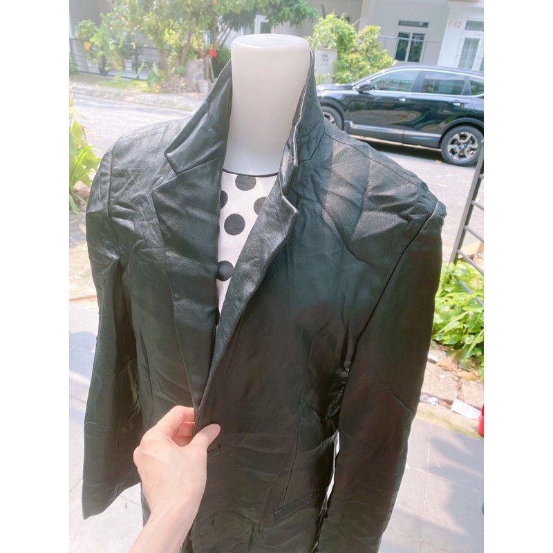 áo da thật cho nam hàng si