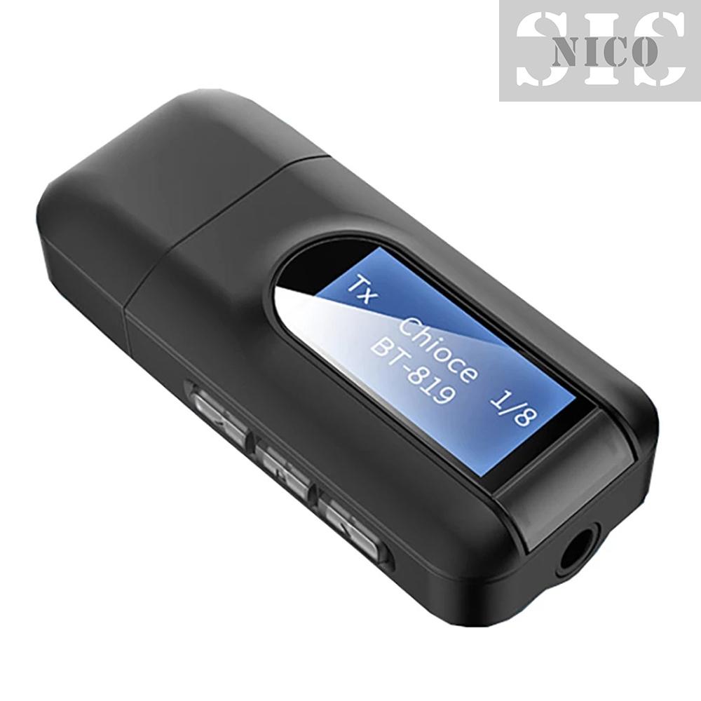 Thiết Bị Thu Phát Âm Thanh Không Dây T11 Bt 5.0 Màn Hình Lcd 3.5mm 3.5 Aux Usb Cho Xe Hơi | BigBuy360 - bigbuy360.vn