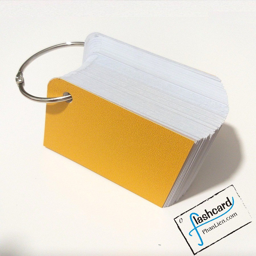 Nhập PHAN0815K giảm 15k - Mua 5 tặng 1 - 100 thẻ flashcard kèm khoen bo 1 góc flashcard #8