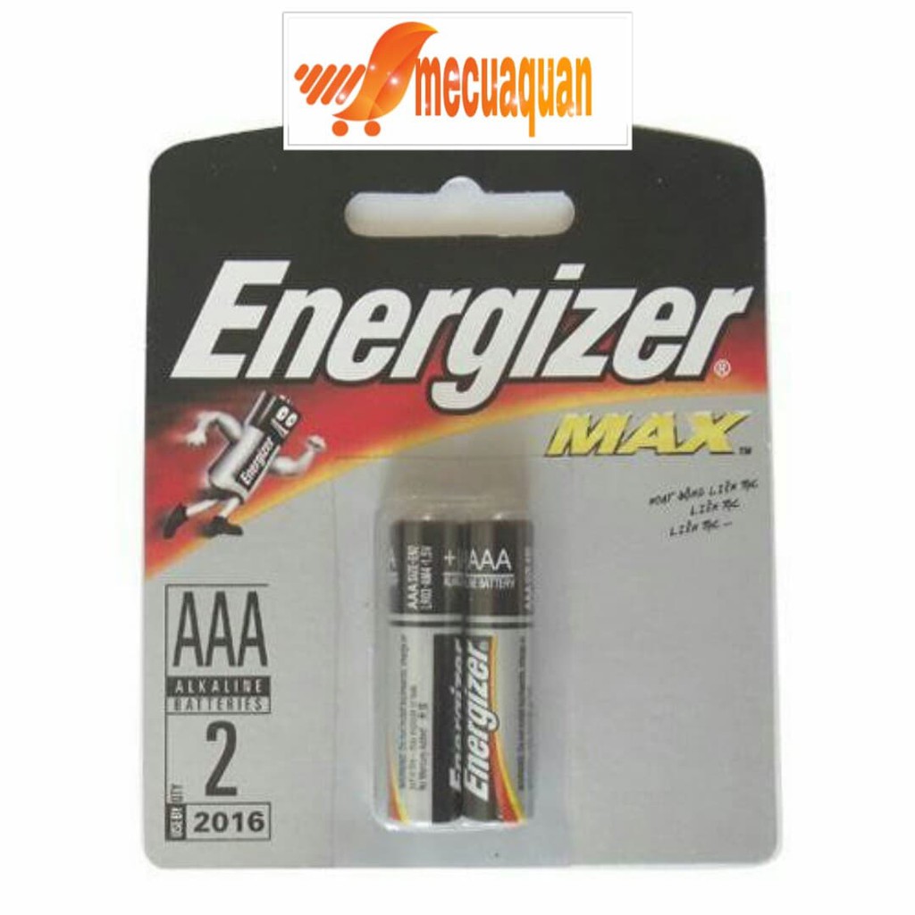 Vỉ 2 viên Pin tiểu Energizer max