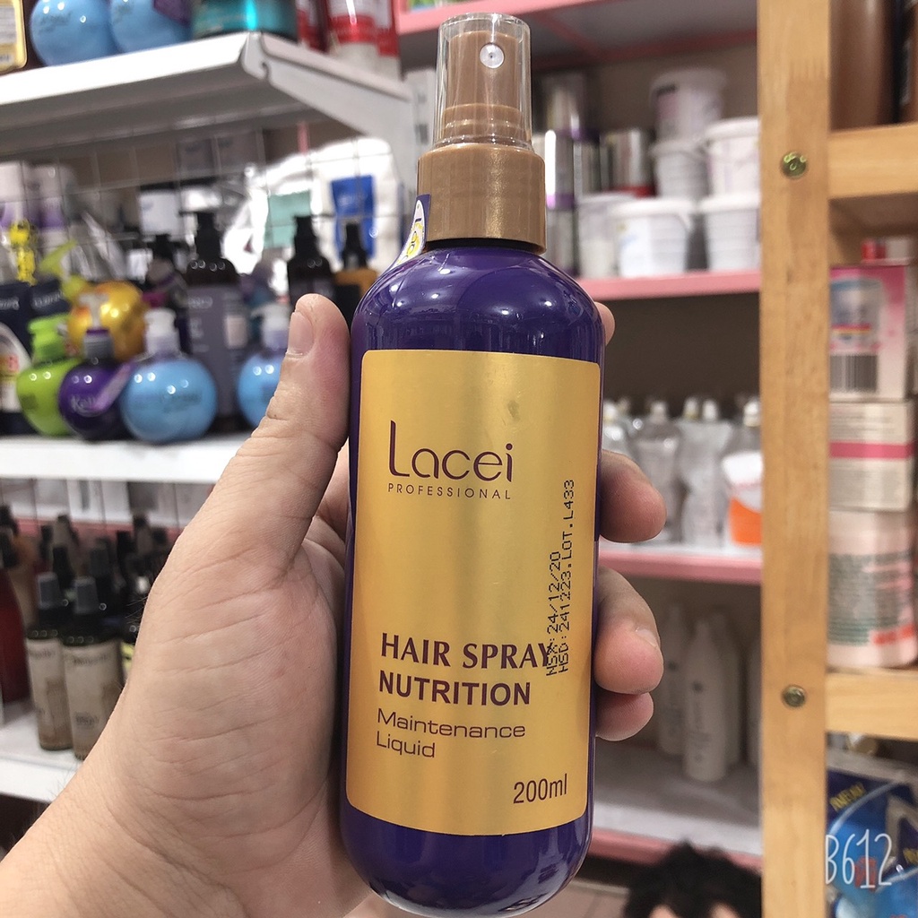 XỊT DƯỠNG LACEI HAIR SPRAY NUTRITION DƯỠNG ẨM TÓC KHÔ 200ML