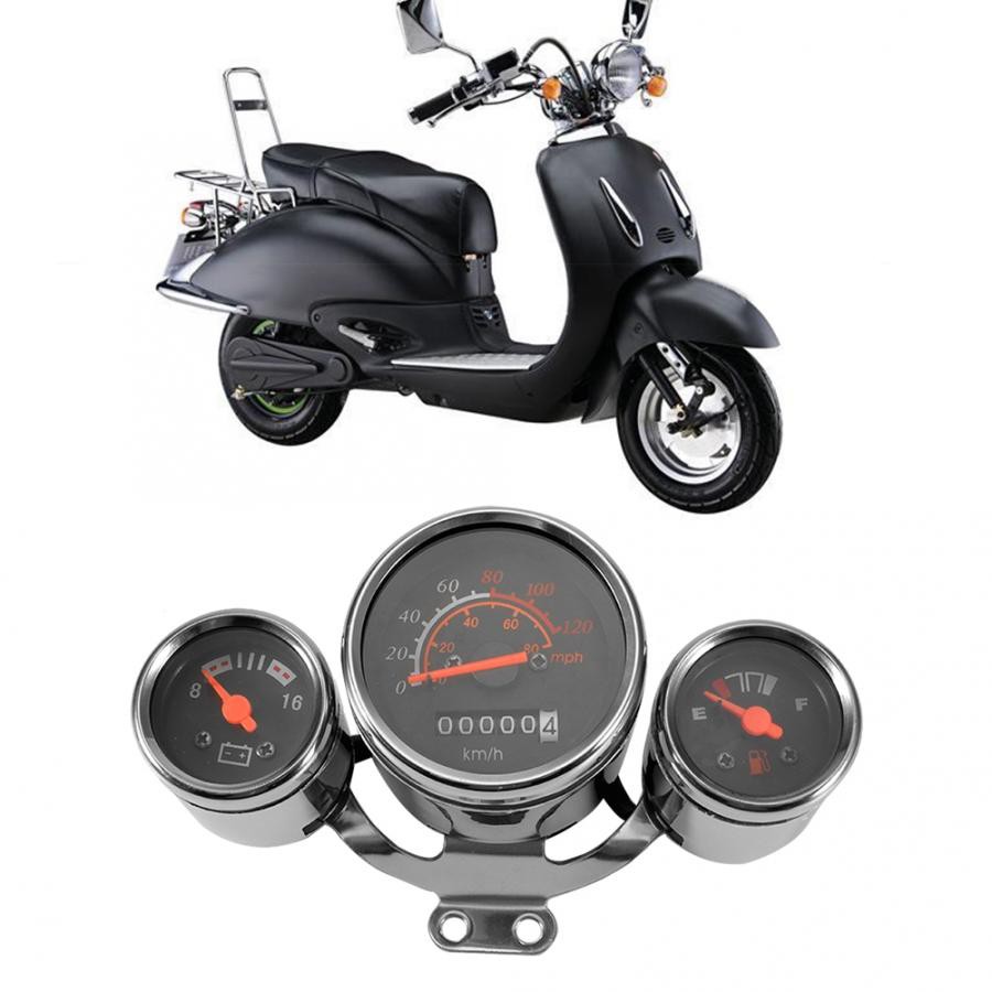ĐỒNG HỒ XE MÁY CLASSIC - Đồng Hồ 3 Cốc, Có Báo Km Báo Xăng,Báo Bình Điện