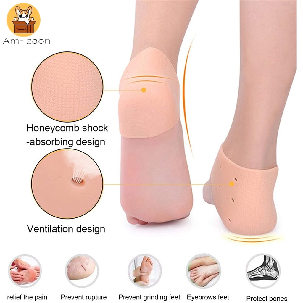 Miếng Lót Gót Chân Silicone Giữ Ẩm Chống Nứt Nẻ