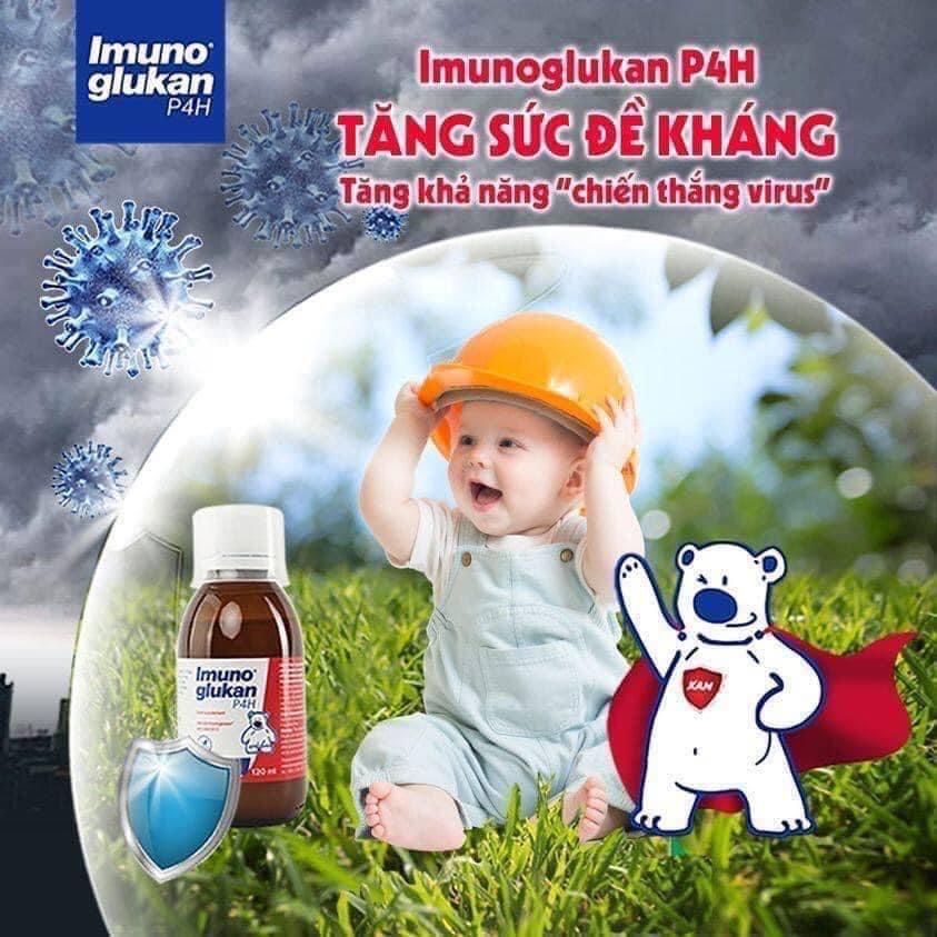 Siro Kan ImunoGlukan.Tăng Cường Miễn Dịch,Tăng Sức Đề Kháng Tự Nhiên Cho Cơ Thể Bé
