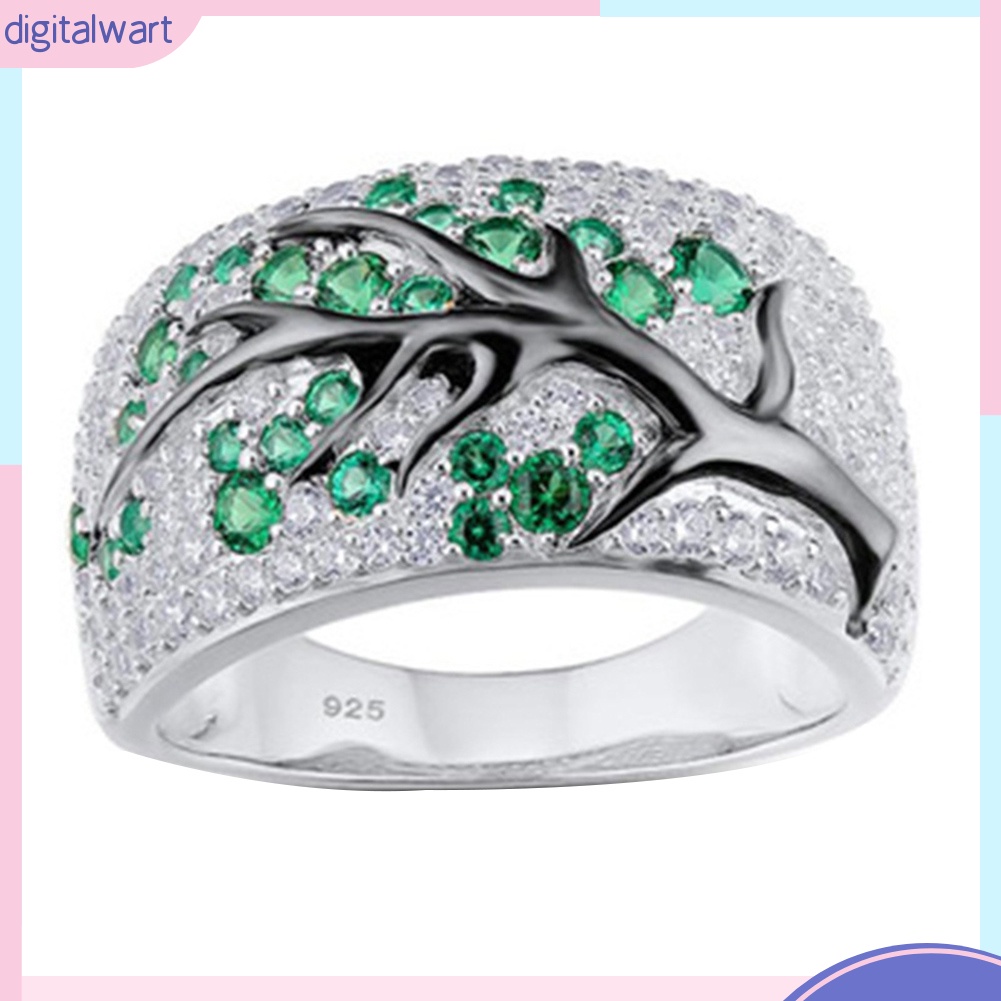 Nhẫn Hợp Kim Hình Cành Cây Đính Đá Thời Trang Sang Trọng Dành Cho Nữ