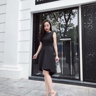 Váy đen xoè tặng kèm 1 áo thun tự chọn