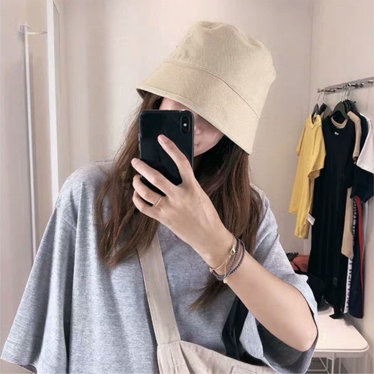 Nón bucket vành cụp ZIMI trơn nhiều màu phong cách Ulzzang Unisex siêu hot