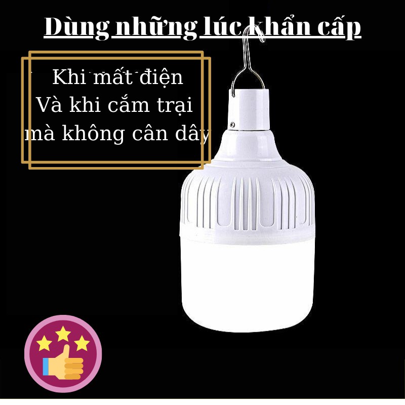 Bóng Đèn Tích Điện, Đèn Led Sạc Tích Điện Bi, ĐÈN DUY THẮNG