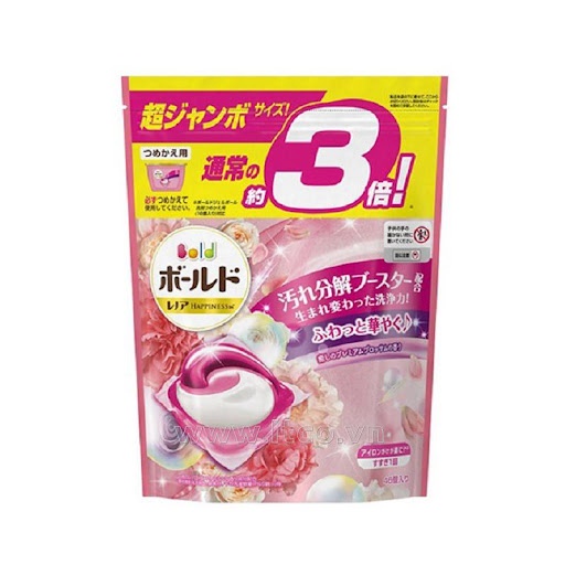 Túi Viên Giặt Gel Bold 46V 3 in 1 Nhật Bản ( hồng )