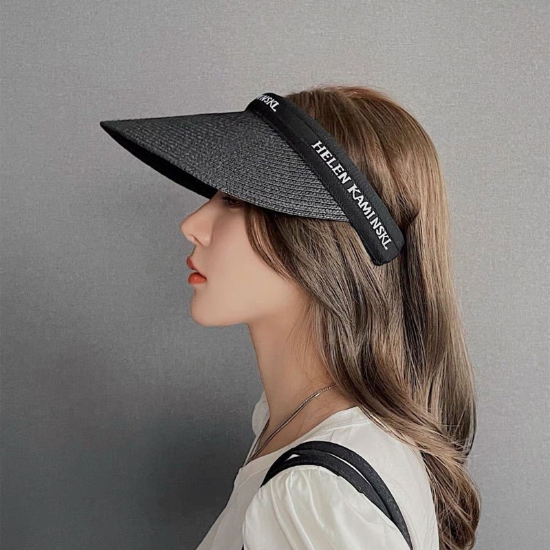 Mũ Lưỡi Trai Nửa Đầu Chống Nắng Thêu Chữ Thời Trang