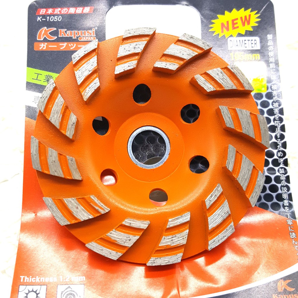CHÉN MÀI GẠCH, ĐÁ BÊ TÔNG MÀU CAM ĐỎ KAPUSI K1050 - 105MM CAO CẤP