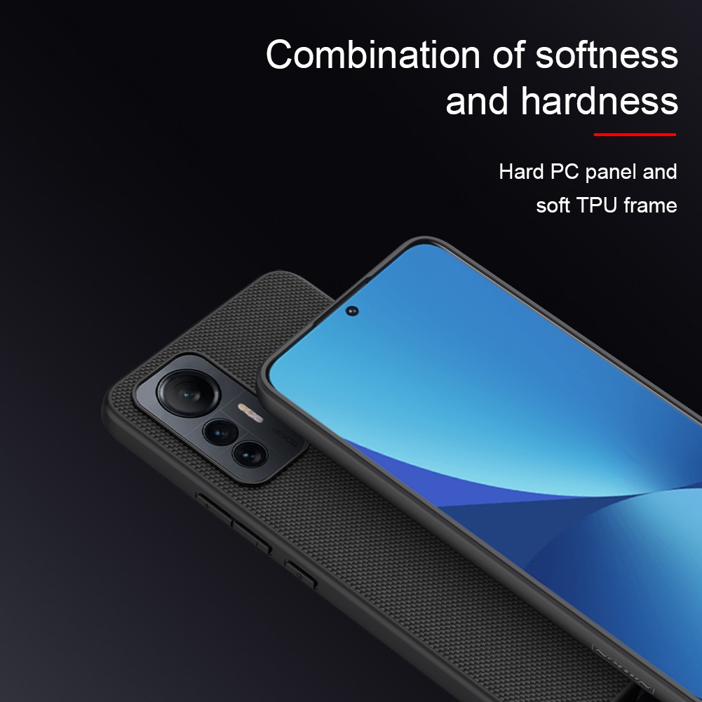 Ốp Điện Thoại Nillkin Sợi Nylon Nhẹ Chống Trượt Chống Sốc Cho Xiaomi Mi 12 Lite