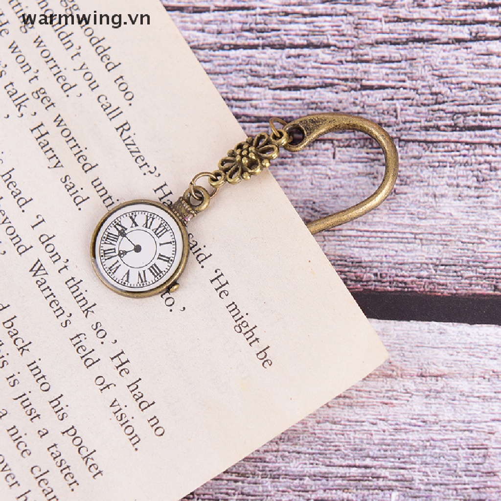 [warmwing] Thẻ Đánh Dấu Sách Bằng Hợp Kim Đồng Phong Cách retro vintage Tự Làm Để Làm Quà Tặng