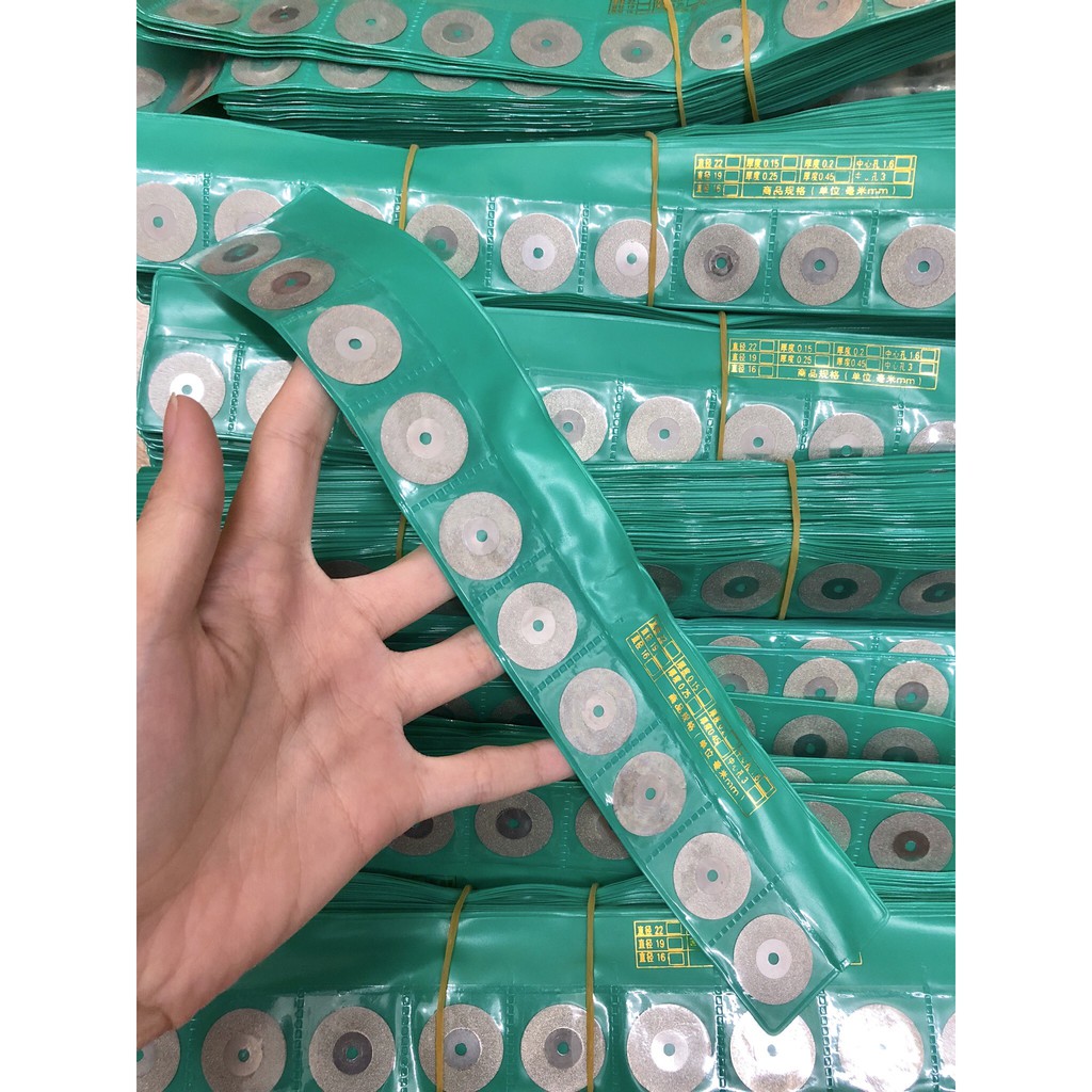 10 Lưỡi dao tròn máy cắt kính loại xanh lá sử dụng cho các loại máy quấn keo , mài