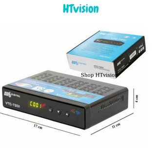 Combo đầu thu truyền hình mặt đất vtc 201 + awngten 12m