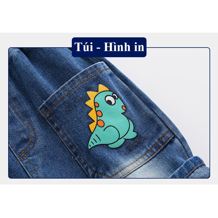 Quần Short bò bé trai chất jean cao cấp - Hãng 27kids