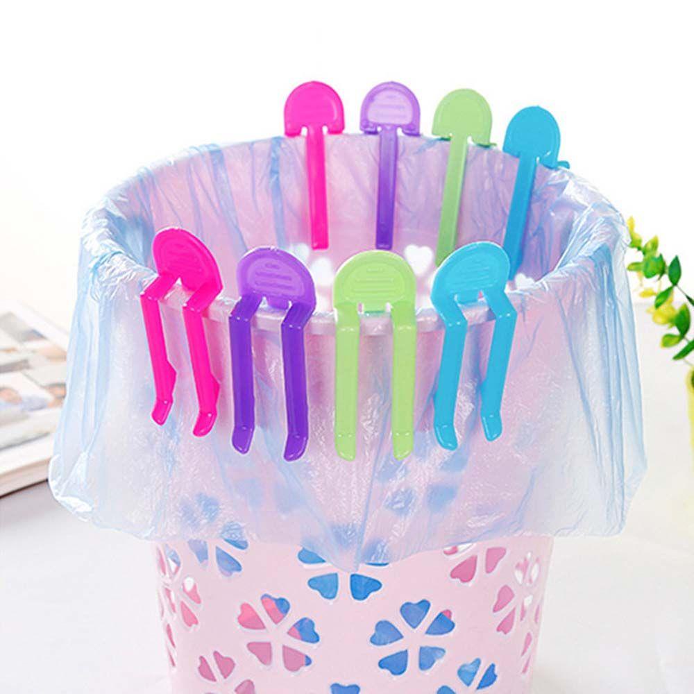 Set 6 Kẹp Giữ Túi Rác Màu Sắc Ngẫu Nhiên Tiện Dụng Cho Gia Đình