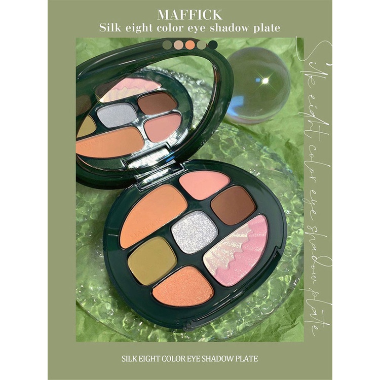 Bảng Phấn Mắt Maffick 8 Màu Lì Và Màu Hổ Phách Mượt Mà MKE | BigBuy360 - bigbuy360.vn