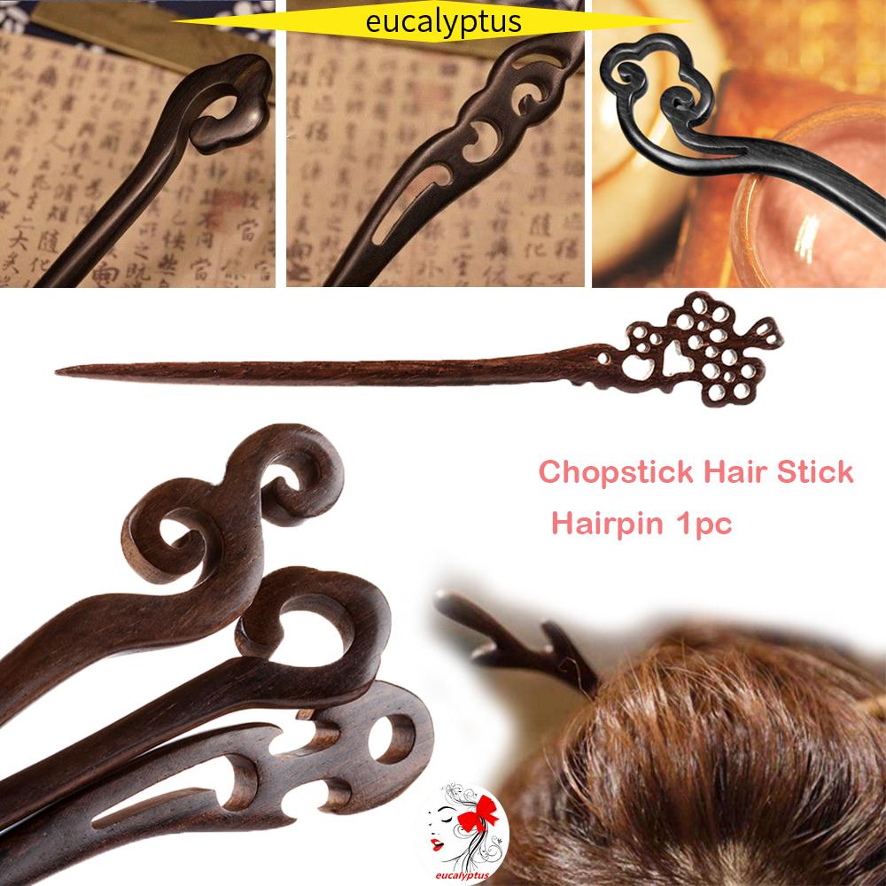 Trâm Cài Tóc Bằng Gỗ Đàn Hương Chạm Khắc Thủ Công Thời Trang Cổ Điển Chăm Sóc Tóc Cho Nữ