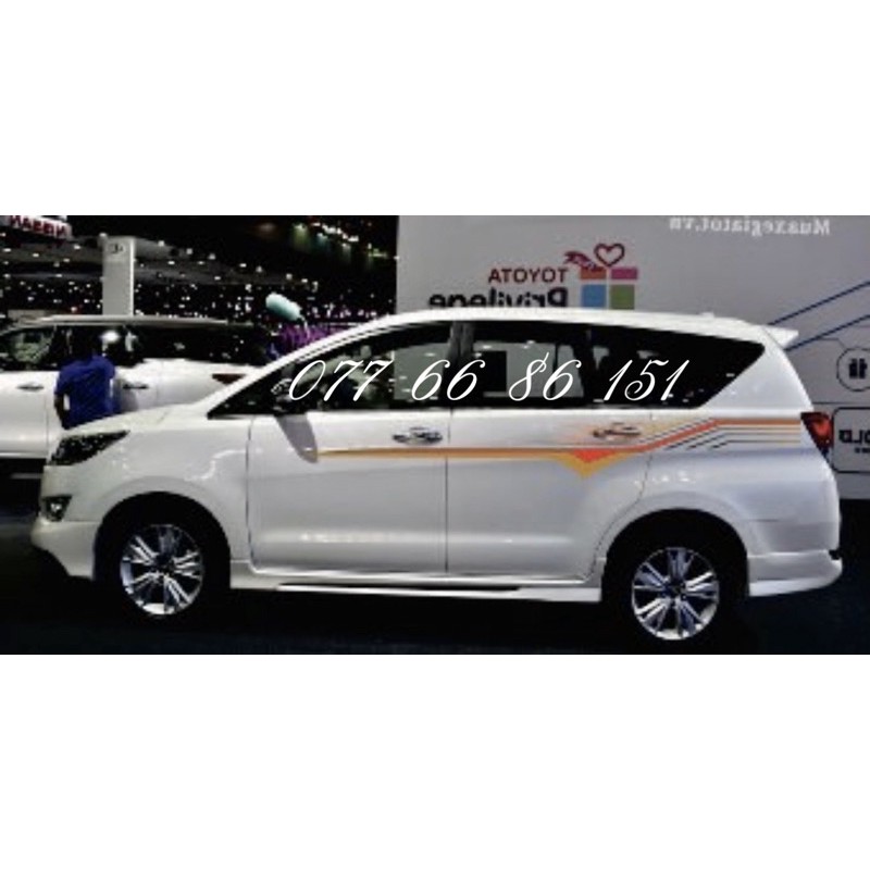 Tem dán sườn xe Innova mẫu mới