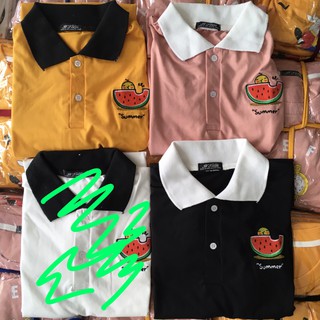 Áo Polo thêu dưa hấu...