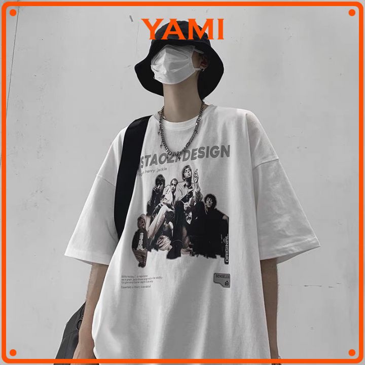 Áo thun tay lỡ nam nữ, áo phông unisex form rộng chất cotton mát mịn thấm hút mồ hôi in hình DESI